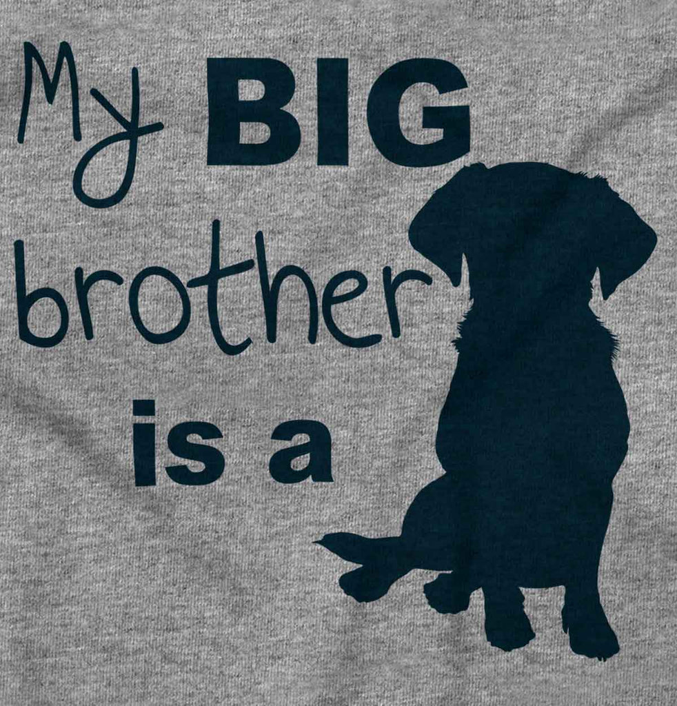 Brother is a Dog Toddler Football Jersey Tee-Direct To Garment Print-Brisco Baby