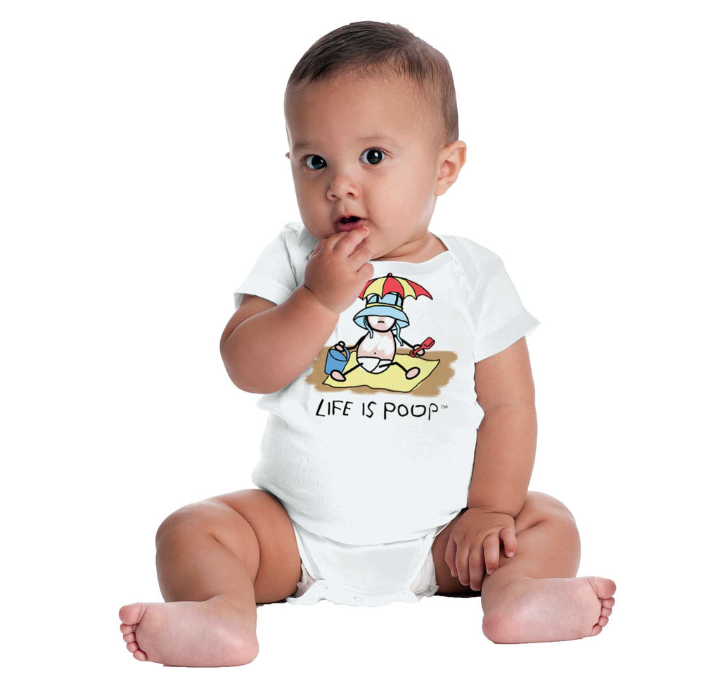 Beach Umbrella Romper-Direct To Garment Print-Brisco Baby