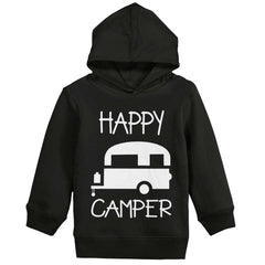 Happy Camper Toddler Pullover Hoodie-Direct To Garment Print-Brisco Baby