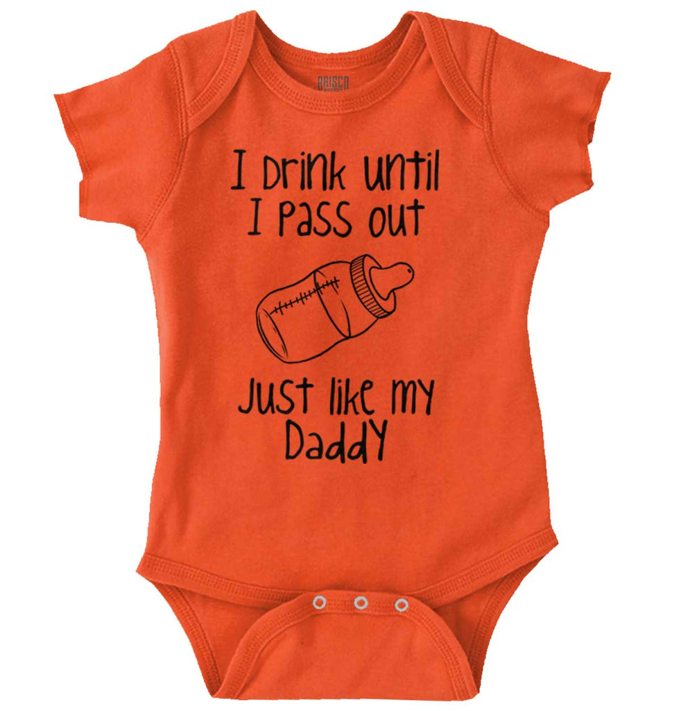 Like My Daddy Romper Bodysuit-Direct To Garment Print-Brisco Baby