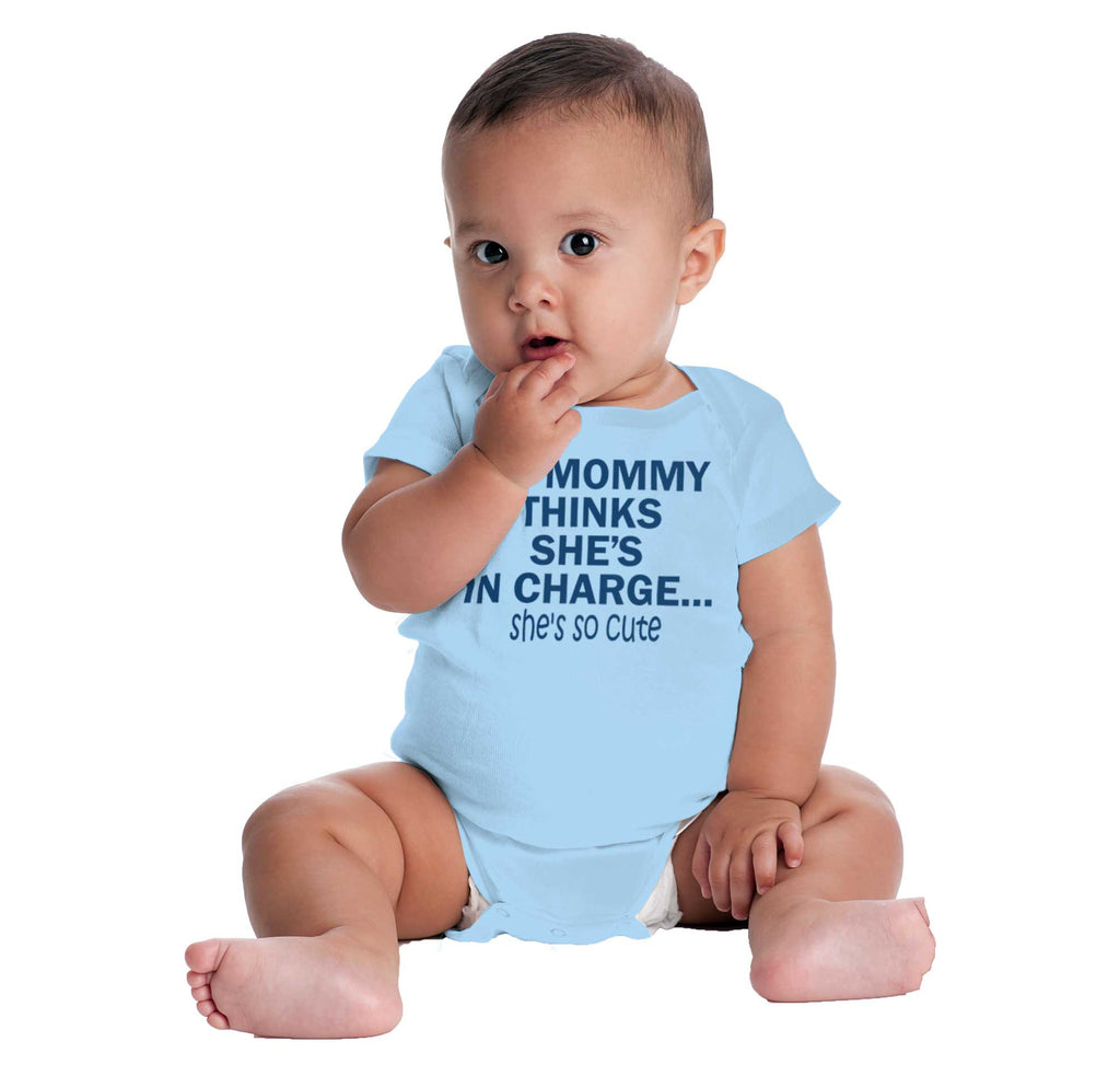 She's So Cute Romper Bodysuit-Direct To Garment Print-Brisco Baby