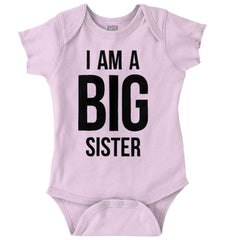 I Have A Big Sister Romper Bodysuit-Direct To Garment Print-Brisco Baby