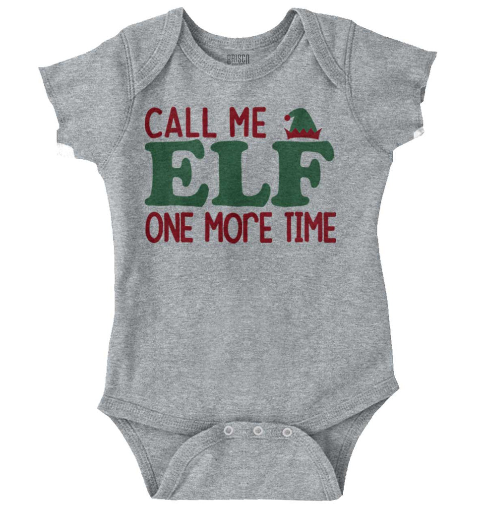 Call Me Elf Romper Bodysuit-Direct To Garment Print-Brisco Baby
