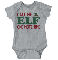 Call Me Elf Romper Bodysuit-Direct To Garment Print-Brisco Baby