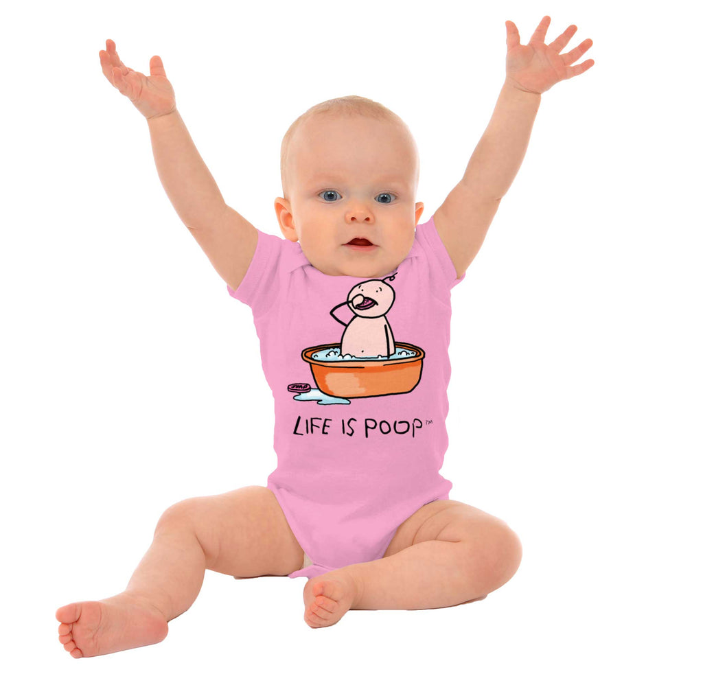 Eating Soap Romper-Direct To Garment Print-Brisco Baby