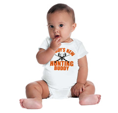 New Deer Hunting Buddy Romper Bodysuit-Direct To Garment Print-Brisco Baby