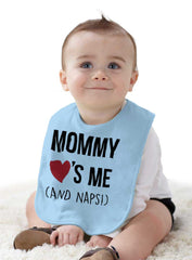 Mommy Loves Me Infant Baby Bib-Direct To Garment Print-Brisco Baby
