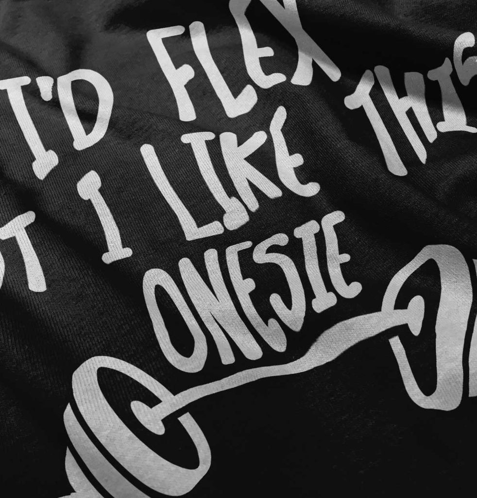 I'd Flex Ringer Romper Bodysuit-Direct To Garment Print-Brisco Baby