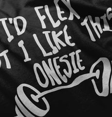 I'd Flex Ringer Romper Bodysuit-Direct To Garment Print-Brisco Baby