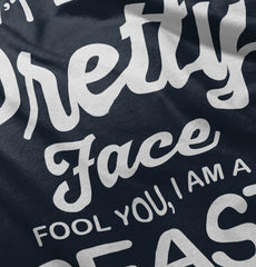 Pretty Face Infant Toddler T Shirt-Direct To Garment Print-Brisco Baby