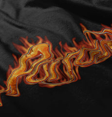 Flames Of Poison Infant Baby Bib-Direct To Garment Print-Brisco Baby