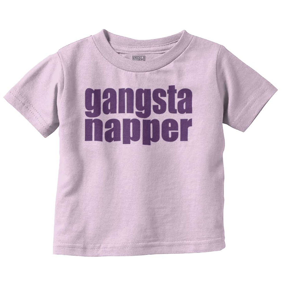 Gangsta Napper Infant Toddler T Shirt-Direct To Garment Print-Brisco Baby