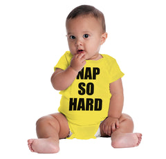 Nap So Hard Romper Bodysuit-Direct To Garment Print-Brisco Baby