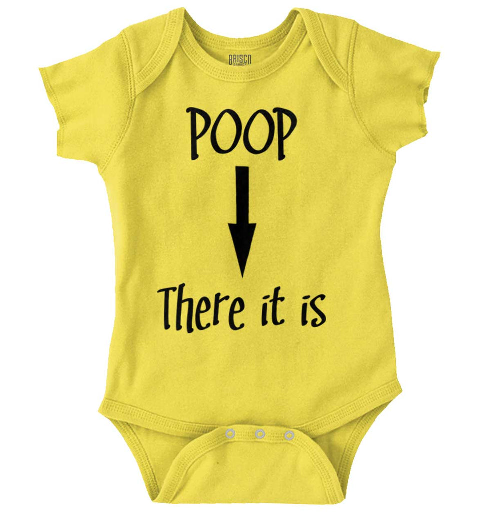 Poop There It Is Romper Bodysuit-Direct To Garment Print-Brisco Baby