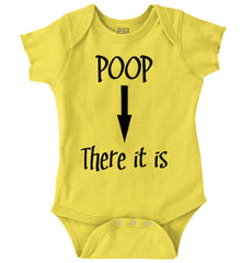 Poop There It Is Romper Bodysuit-Direct To Garment Print-Brisco Baby