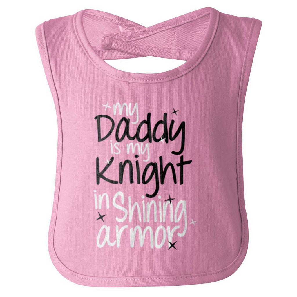 Knight In Shining Armor Infant Baby Bib-Direct To Garment Print-Brisco Baby