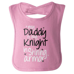 Knight In Shining Armor Infant Baby Bib-Direct To Garment Print-Brisco Baby