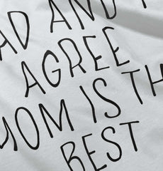 Mom Is Best Toddler Ruffled Trim T-Shirt-Direct To Garment Print-Brisco Baby