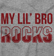 My Lil' Bro Rocks Infant Toddler T Shirt-Direct To Garment Print-Brisco Baby