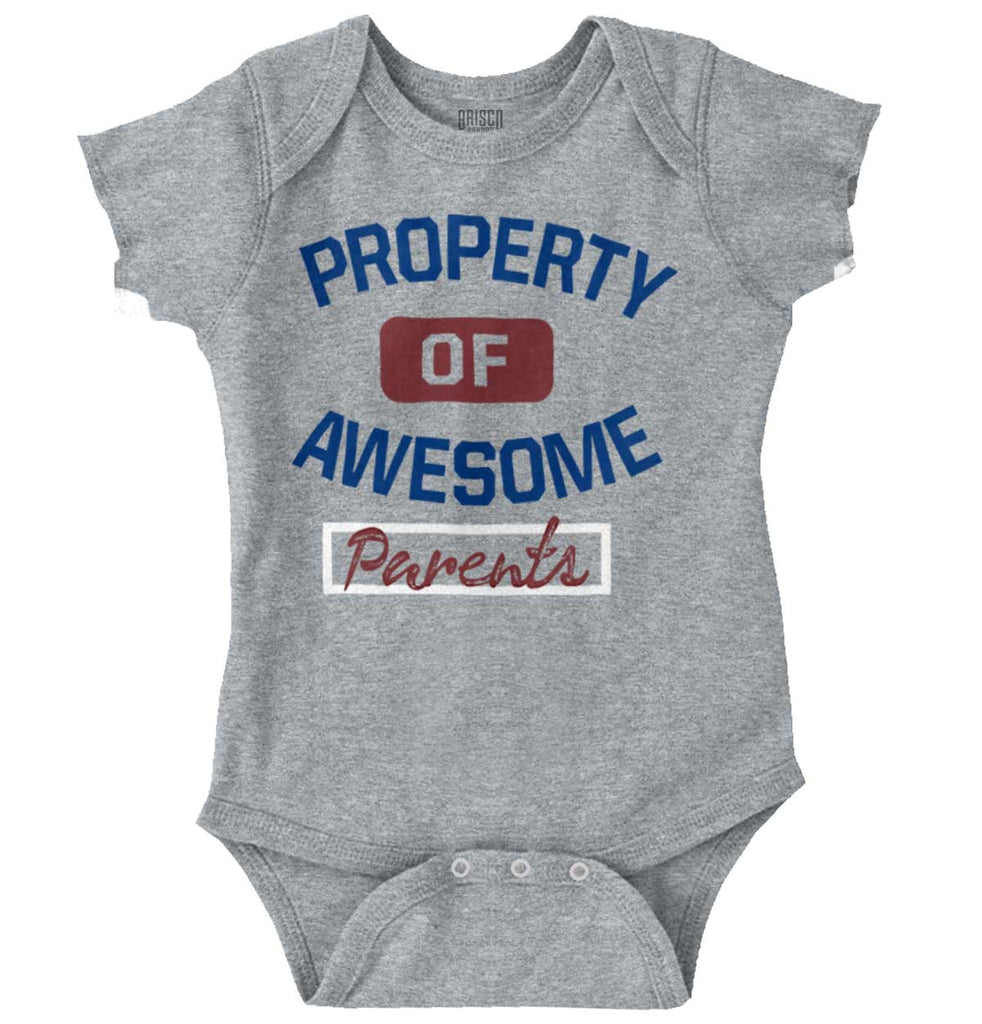 Awesome Parents Romper Bodysuit-Direct To Garment Print-Brisco Baby