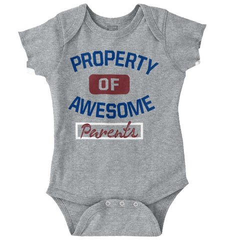 Awesome Parents Romper Bodysuit-Direct To Garment Print-Brisco Baby