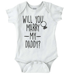 Marry My Daddy Romper Bodysuit-Direct To Garment Print-Brisco Baby
