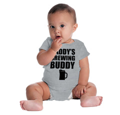 Brewing Buddy Romper Bodysuit-Direct To Garment Print-Brisco Baby
