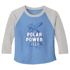 Polar Power Toddler Baseball-Direct To Garment Print-Brisco Baby
