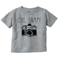 Oh Snap Camera Infant Toddler T Shirt-Direct To Garment Print-Brisco Baby