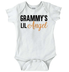 Grammy's Lil Angel Romper Bodysuit-Direct To Garment Print-Brisco Baby