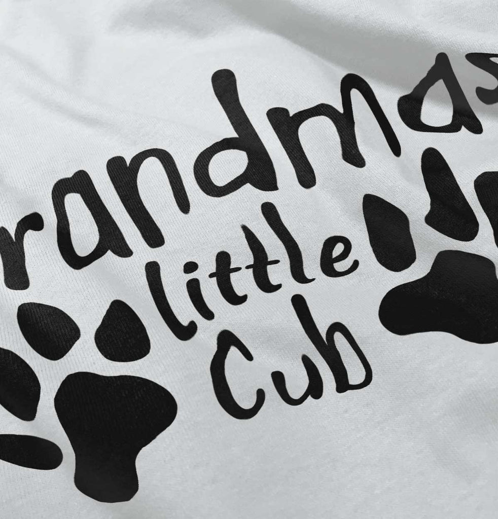 Granmda's Little Cub Infant Baby Bib-Direct To Garment Print-Brisco Baby