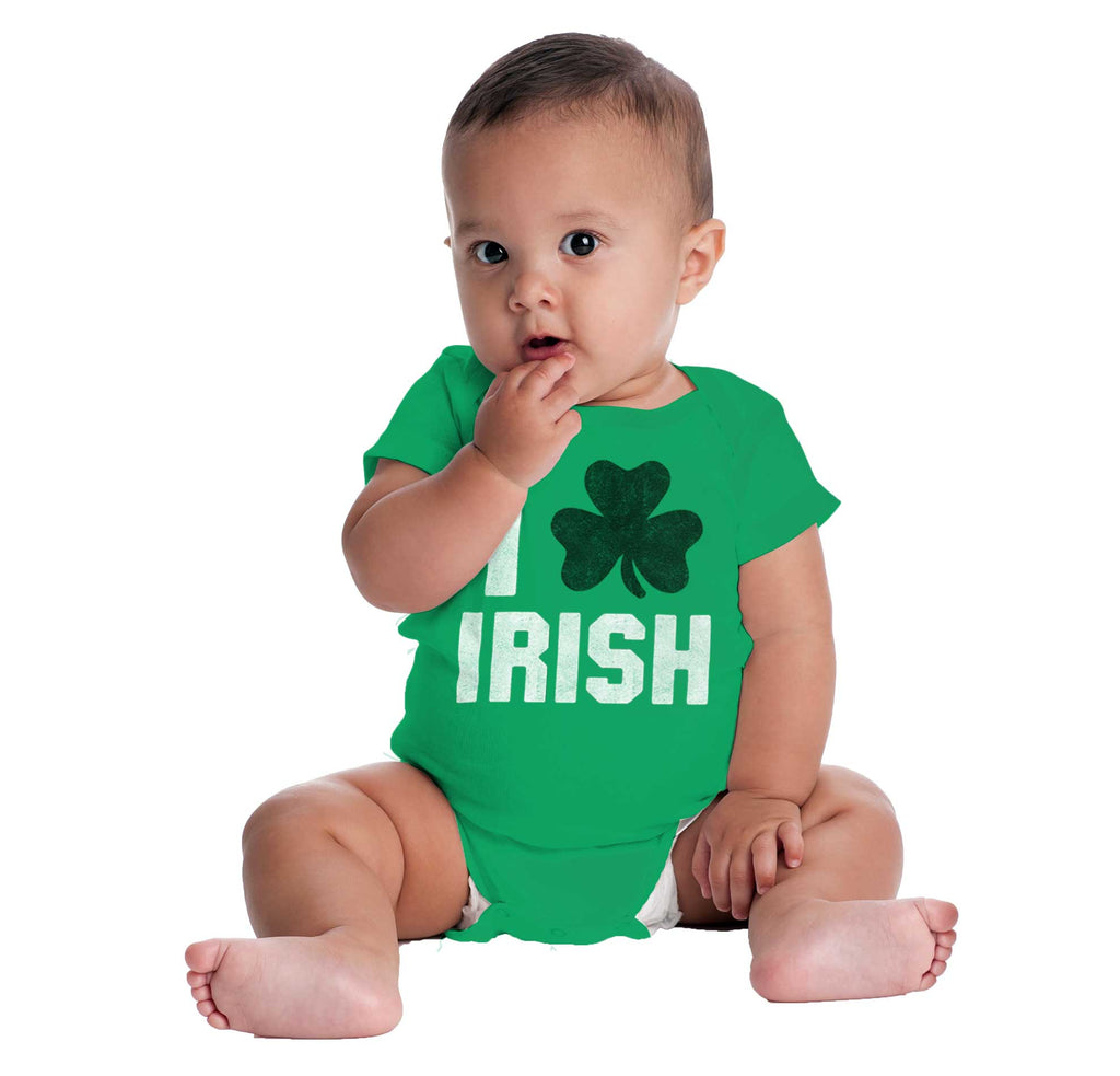 Love Irish Romper Bodysuit-Direct To Garment Print-Brisco Baby