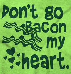 Don't Bacon my Heart Romper Bodysuit-Direct To Garment Print-Brisco Baby