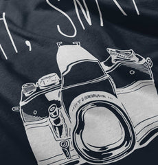 Oh Snap Camera Solid Baby Pajama Top-Direct To Garment Print-Brisco Baby