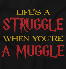 Struggle When Muggle Romper Bodysuit-Direct To Garment Print-Brisco Baby