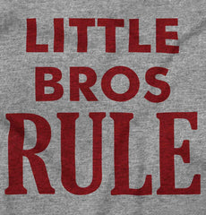 Little Bros Rule Infant Toddler T Shirt-Direct To Garment Print-Brisco Baby