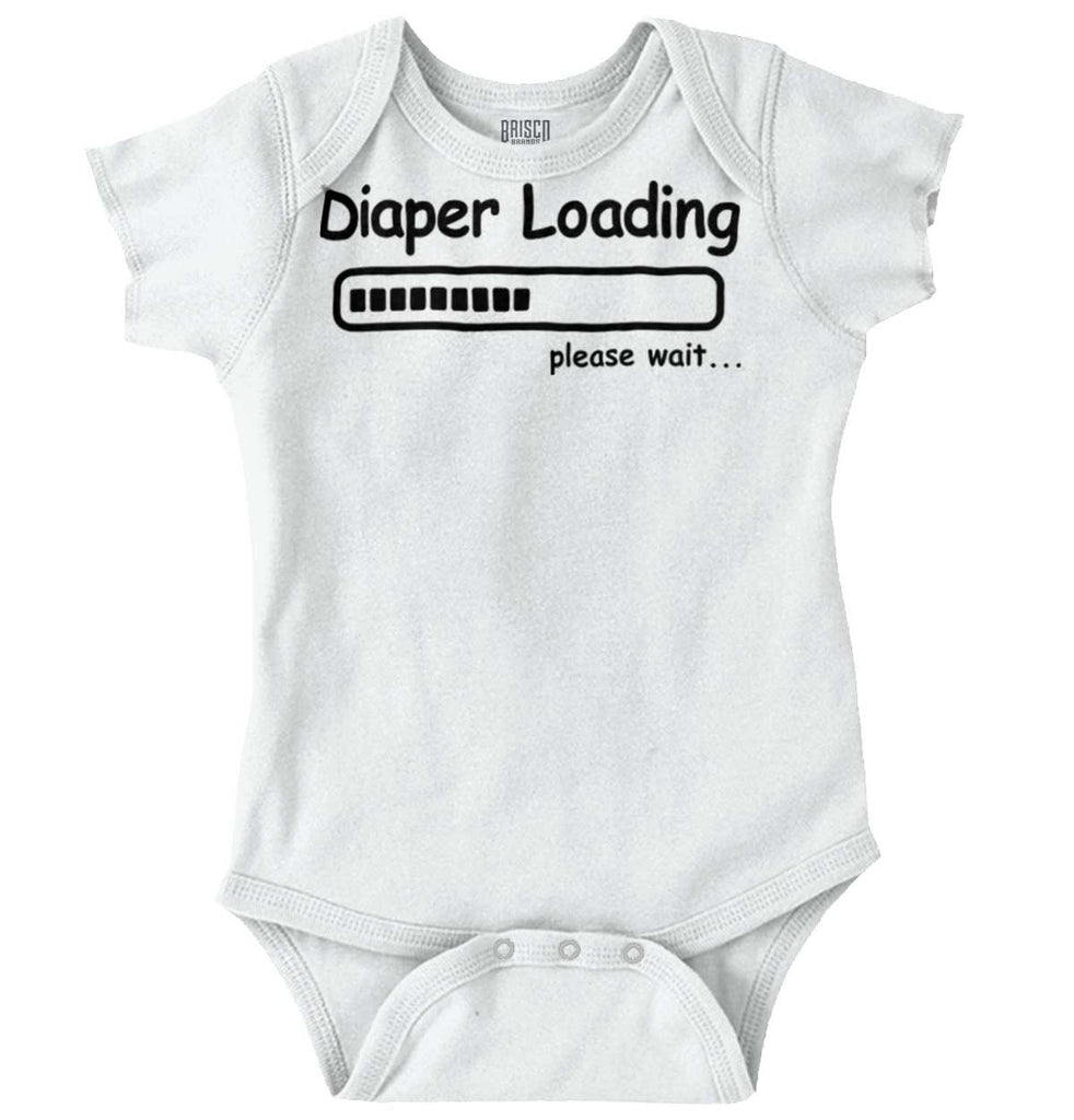 Diaper Loading Romper Bodysuit-Direct To Garment Print-Brisco Baby
