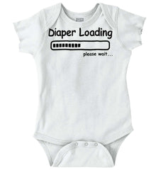 Diaper Loading Romper Bodysuit-Direct To Garment Print-Brisco Baby