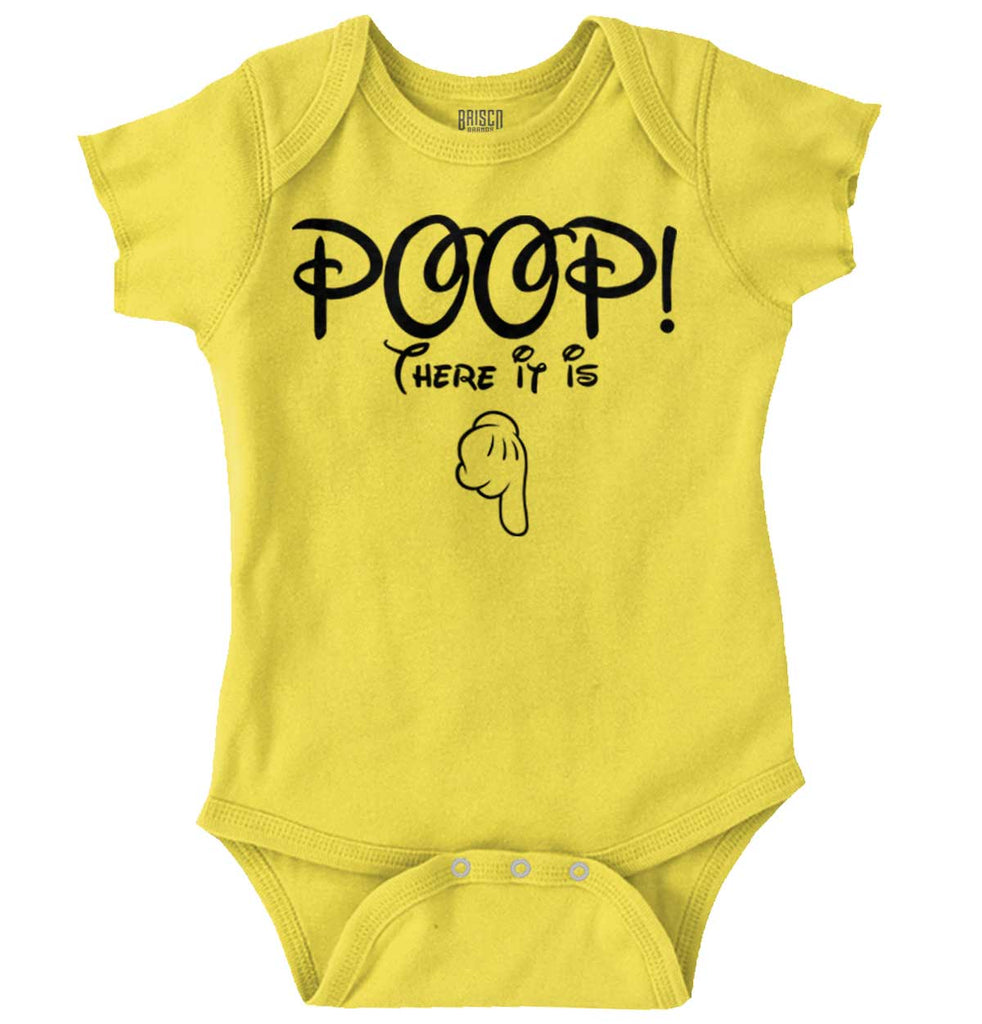 Poop There It Is Romper Bodysuit-Direct To Garment Print-Brisco Baby