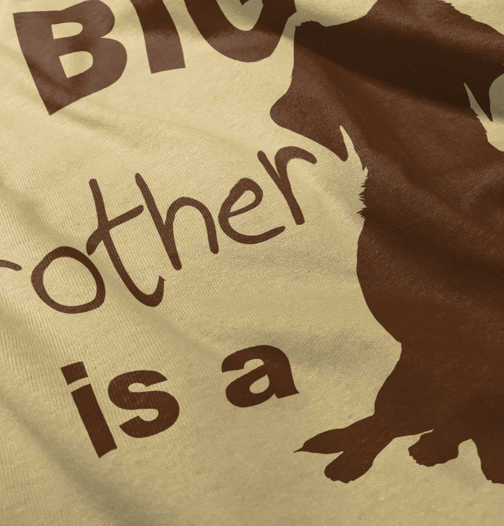 Brother is a Dog Romper Bodysuit-Direct To Garment Print-Brisco Baby