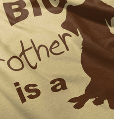 Brother is a Dog Romper Bodysuit-Direct To Garment Print-Brisco Baby