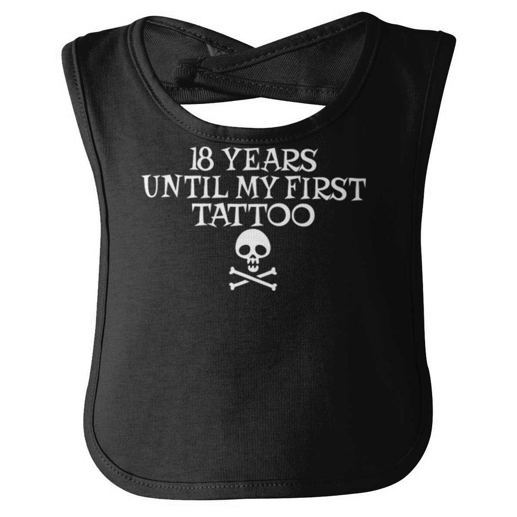 First Tattoo Infant Baby Bib-Direct To Garment Print-Brisco Baby