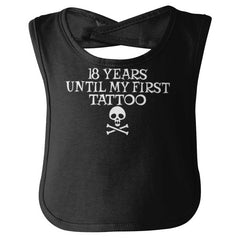 First Tattoo Infant Baby Bib-Direct To Garment Print-Brisco Baby
