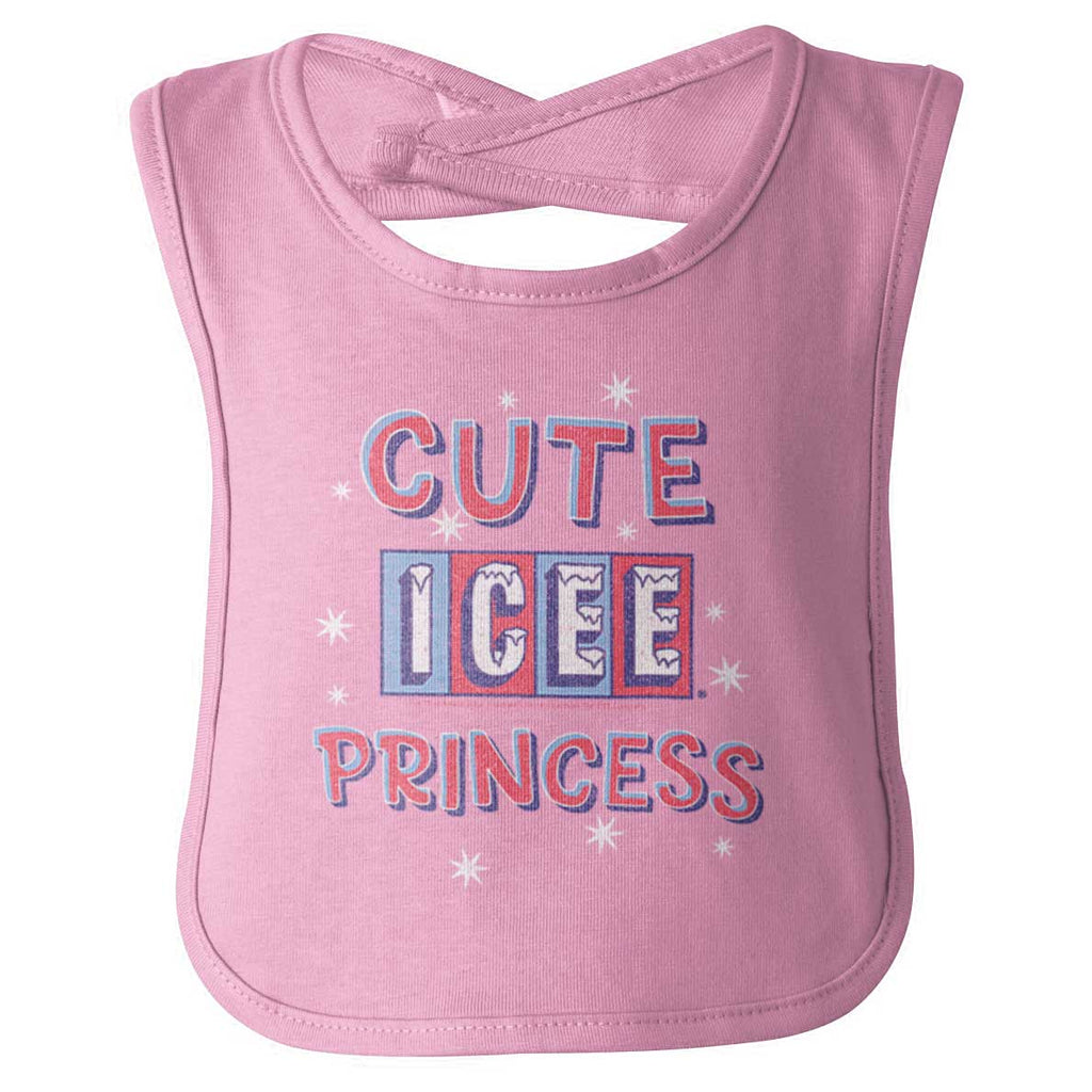 Icee Princess Infant Baby Bib-Direct To Garment Print-Brisco Baby