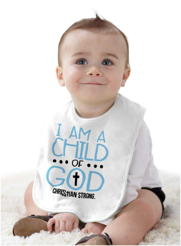 Cross Of God Infant Baby Bib-Direct To Garment Print-Brisco Baby