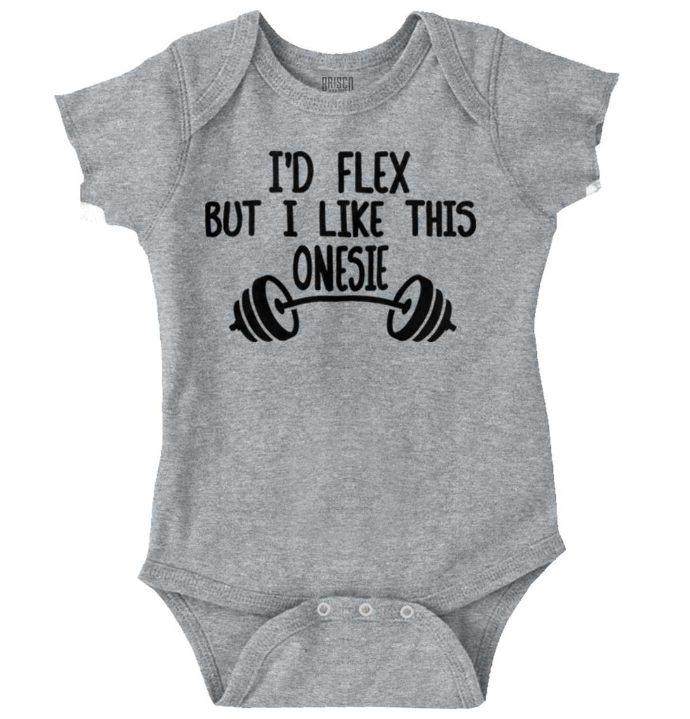 I'd Flex Romper Bodysuit-Direct To Garment Print-Brisco Baby
