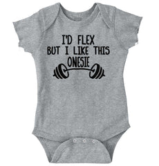I'd Flex Romper Bodysuit-Direct To Garment Print-Brisco Baby