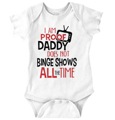 Binge TV Shows Romper Bodysuit-Direct To Garment Print-Brisco Baby