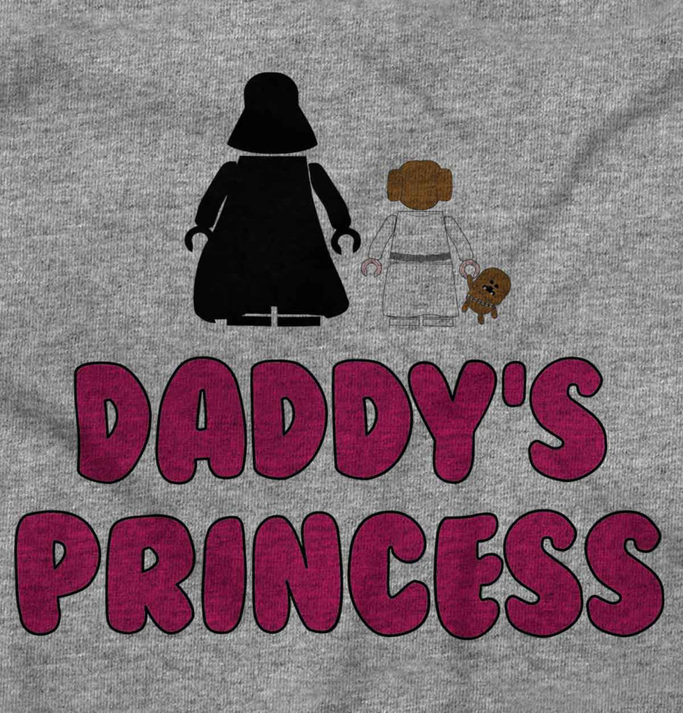 Daddy's Princess Infant Toddler T Shirt-Direct To Garment Print-Brisco Baby