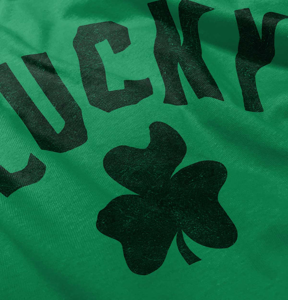 Lucky Shamrock Romper Bodysuit-Direct To Garment Print-Brisco Baby
